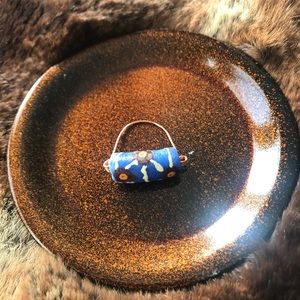 Handmade African glass beaded ring